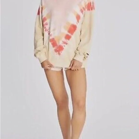 NWT WILDFOX GRAPEFRUIT SOMMERS INTENTIONALLY DISTRESSED SWEATSHIRT SZ SMALL - Picture 11 of 14